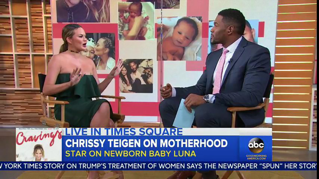 Michael Strahan, Chrissy Teigen Michael Strahan, Chrissy Teigen